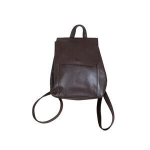 Francinel Brown Leather Small Backpack